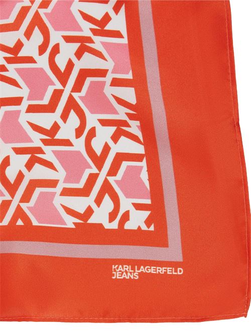 Foulard arancione in poliestere Karl Lagerfeld jeans | A2W3307810X